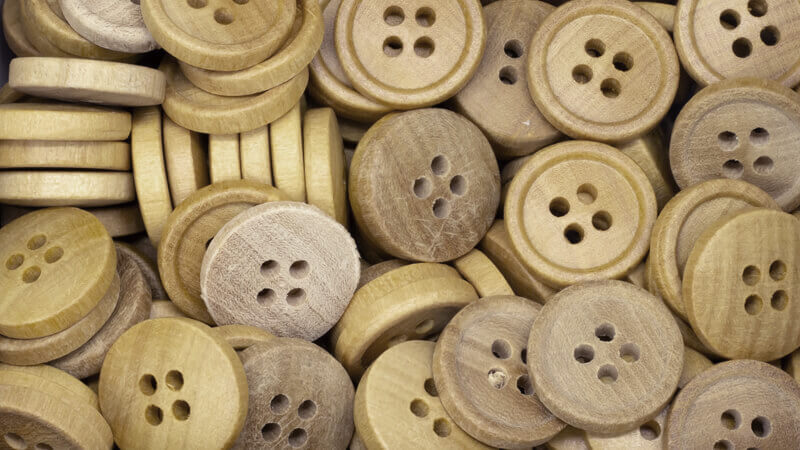 Botão de madeira 50009